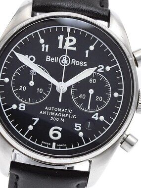 Bell＆Ross Vintage 126 126.A Date Chronograph black Dial Auto Men's Watch_9...